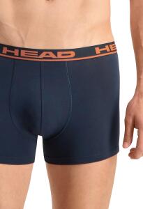 HEAD Herren Boxershorts Unterhosen 4P (Blue/Orange, L)