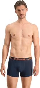 HEAD Herren Boxershorts Unterhosen 4P (Blue/Orange, XL)