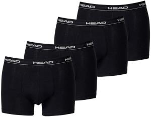 HEAD Herren Boxer Boxershort Unterhose 4er Pack, black, L