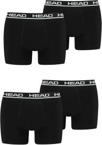 HEAD Herren Boxershorts Unterhosen 4P (Black, L)