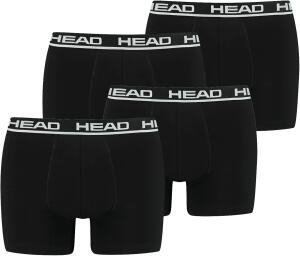 HEAD Herren Boxershorts Unterhosen 4P (Black, XXL)
