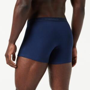 HEAD Mens Men’s Basic Boxers (5 Pack) Boxer Shorts, Peacoat/orange, M (5er Pack) Men’s Basic Boxers (5 Pack)