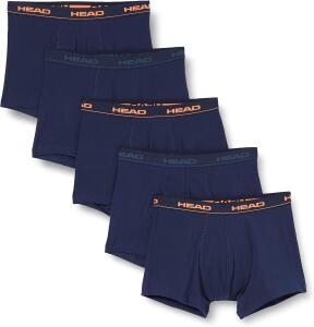 HEAD Herren Boxer Shorts (5er Pack), Peacoat/Orange