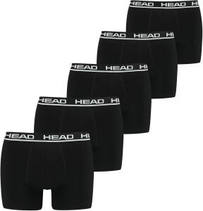 HEAD Herren 881500001 Boxershorts, 5er Pack, Schwarz, M