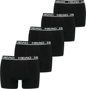 HEAD Herren Basic Boxers Boxer Shorts (5er Pack), Schwarz, L