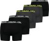 HEAD Herren Mens Basic Boxers Boxer Shorts 5 er Pack, Farbe:Black/Phantom, Bekleidungsgröße:L