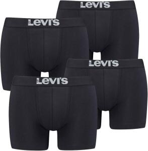 Levi´s Herren Solid Basic Boxershorts im Vorteilspack 2x2 Pack (White/White, M)