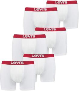 Levis Herren Boxershorts 6er Pack - Solid Basic Boxer...