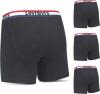 4 er Pack Levis Boxer Brief Boxershorts Men Herren Unterhose Pant Unterwäsche, Farbe:Black, Bekleidungsgröße:XXL