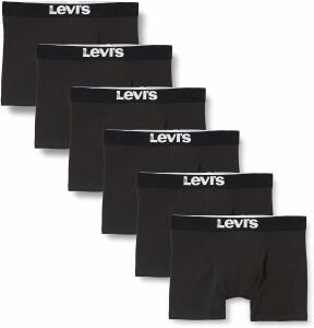 Levis Herren Levis Mens Solid Basic Boxers (6 pack) Boxer...