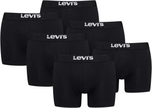 Levis Herren Mens Solid Basic Boxers (6 Pack) Boxer...