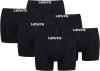 Levis Herren Mens Solid Basic Boxers (6 Pack) Boxer Shorts, Farbe:Black, Bekleidungsgröße:XXL