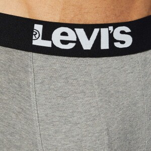 Levis Herren Levis Mens Solid Basic (6 pakker) Boxer Shorts, Grau, M EU