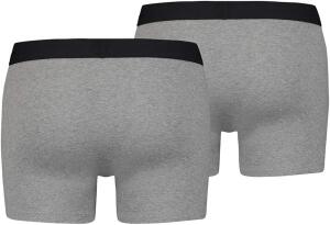 Levis Herren Boxershorts 6er Pack - Solid Basic Boxer Brief - 905001001 (Grau, L)