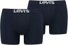 Levis Herren Boxershorts 6er Pack - Solid Basic Boxer Brief - 905001001 (Marineblau, L)