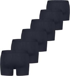 Levi’s Einfarbige Basic-Boxerslips, atmungsaktive Herrenunterwäsche aus Bio-Baumwolle mit elastischem Bund und doppelter Einlage, keine hochrutschenden Beinöffnungen, 6er-Pack