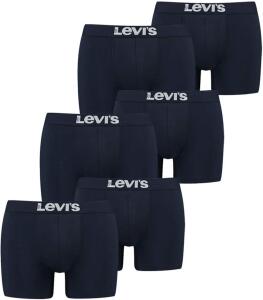 Levis Herren Boxershorts 6er Pack - Solid Basic Boxer...