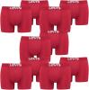 10er Pack Herren Levis Solid Basic Boxer Brief Boxershorts Unterwäsche Pants, Farbe:186 - Chili Pepper, Bekleidungsgröße:XL