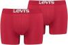 Levis Herren Boxershorts 6er Pack - Solid Basic Boxer Brief - 905001001 (Rot, XL)