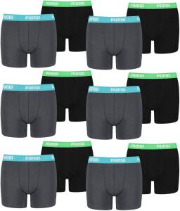 PUMA 12 er Pack Boxer Boxershorts Jungen Kinder Unterhose...