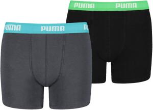 Puma Jungen Boys Basic Boxer 2P Boxershorts, Mehrfarbig...