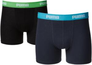 Puma Jungen Boxershorts Basic 2er Pack, india ink/turquo...