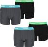PUMA 4 er Pack Boxer Boxershorts Jungen Kinder Unterhose Unterwäsche, Bekleidung:152, Farbe:India Ink/Turquoise