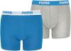 Puma Jungen Boys Basic Boxer 2P Boxershorts, Mehrfarbig (Blue/Grey 417), (Herstellergröÿe. 152) (2Er Pack)