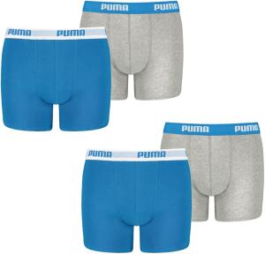 PUMA 4 er Pack Boxer Boxershorts Jungen Kinder Unterhose...