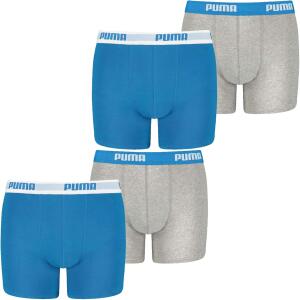 PUMA Jungen Boxershort Basic Boxer Boys 4er Multipack 128...