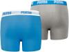 PUMA Jungen Boxershort Basic Boxer Boys 4er Multipack 128 140 152 164 176 Uni 95% Baumwolle ohne Eingriff, Größe:164, Packgröße:4 Stück, Farbe:Blue/Grey (417)