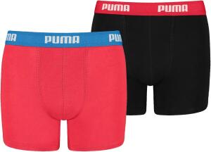 PUMA Jungen BOYS BASIC BOXER 2P Boxershorts, Mehrfarbig...