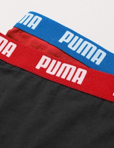 Puma Jungen Boys Basic Boxer 2P Boxershorts, Mehrfarbig (Red/Black 786), (Herstellergröÿe. 176) (2Er Pack)
