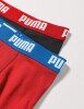 Puma Jungen Boys Basic Boxer 2P Boxershorts, Mehrfarbig (Red/Black 786), (Herstellergröÿe. 176) (2Er Pack)
