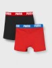 Puma Jungen Boys Basic Boxer 2P Boxershorts, Mehrfarbig (Red/Black 786), (Herstellergröÿe. 176) (2Er Pack)