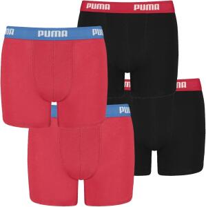 PUMA Junior Boys Boxershort Basic Boys Boxer 4er Pack,...