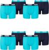 PUMA 8 er Pack Boxer Boxershorts Jungen Kinder Unterhose Unterwäsche, Farbe:789 - Bright Blue, Bekleidung:140