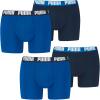 PUMA Herren Boxer Boxershorts Shorts Unterhosen Comfort Stretch 4er Pack, Wäschegröße:M, Artikel:-005 True Blue