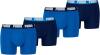 PUMA 4 er Pack Boxer Boxershorts Men Herren Unterhose Pant Unterwäsche, Farbe:420 - True Blue, Bekleidungsgröße:L