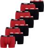 PUMA Herren Boxershorts Unterhosen 100004386 10er Pack, Wäschegröße:L, Artikel:-786 red/Black