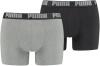 10er Pack Herren Boxershorts Puma. XL Dark Grey Melange/Black