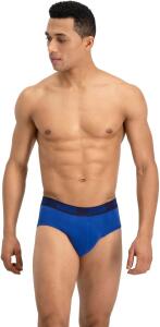 PUMA Herren Slips Briefs Unterhosen ohme Eingriff 4er Packl (M, True Blue (420))