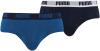 PUMA Herren Basic Brief Men Slip 4er Pack, Größe:XL;Farbe:True Blue (420)