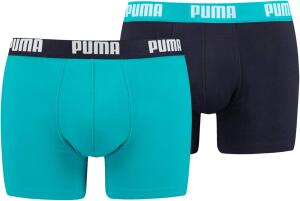 PUMA Herren Puma Basic 2p Boxer Shorts, (Aqua/ Blue 796),...