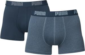 PUMA Herren Basic Boxer 2P Unterwäsche, Blau (denim), L