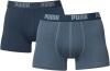 PUMA Herren Basic Boxer 2P Unterwäsche, Blau (denim), L