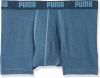 PUMA Herren Basic Boxer 2P Unterwäsche, Blau (denim), L