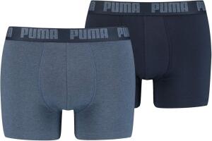 PUMA Herren Basic Boxers Boxer Shorts, Denim, XL (2er Pack)