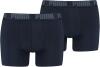 PUMA Herren Basic Boxers Boxer-Shorts, Navy, L (2er Pack)