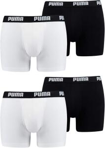 PUMA Herren Basic Boxer Unterwäsche, White/Black...